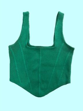 Dynamite Emerald Knit Tank Top